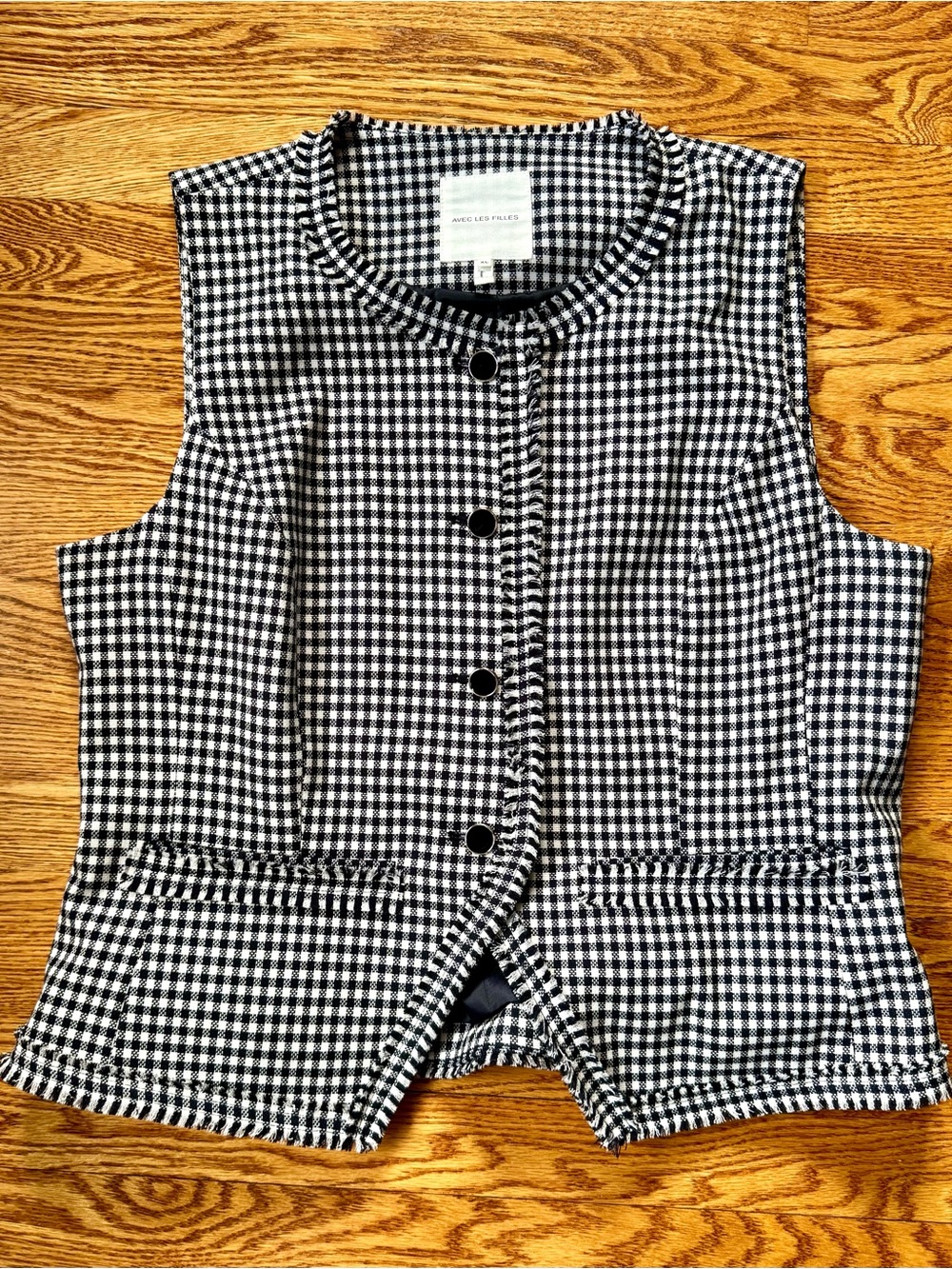 Avec Les Fils Gingham Vest